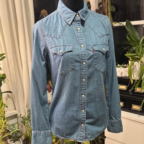Levi's Tops - Levi's Blue Denim Shirt